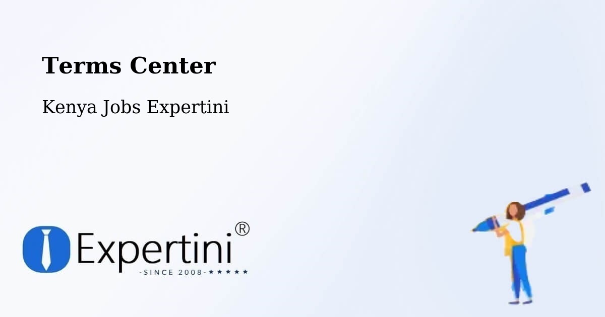 Terms of Service – Isiolo - Kenya Jobs Expertini